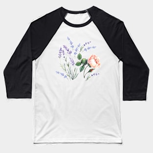 Lavender and Rose Baseball T-Shirt